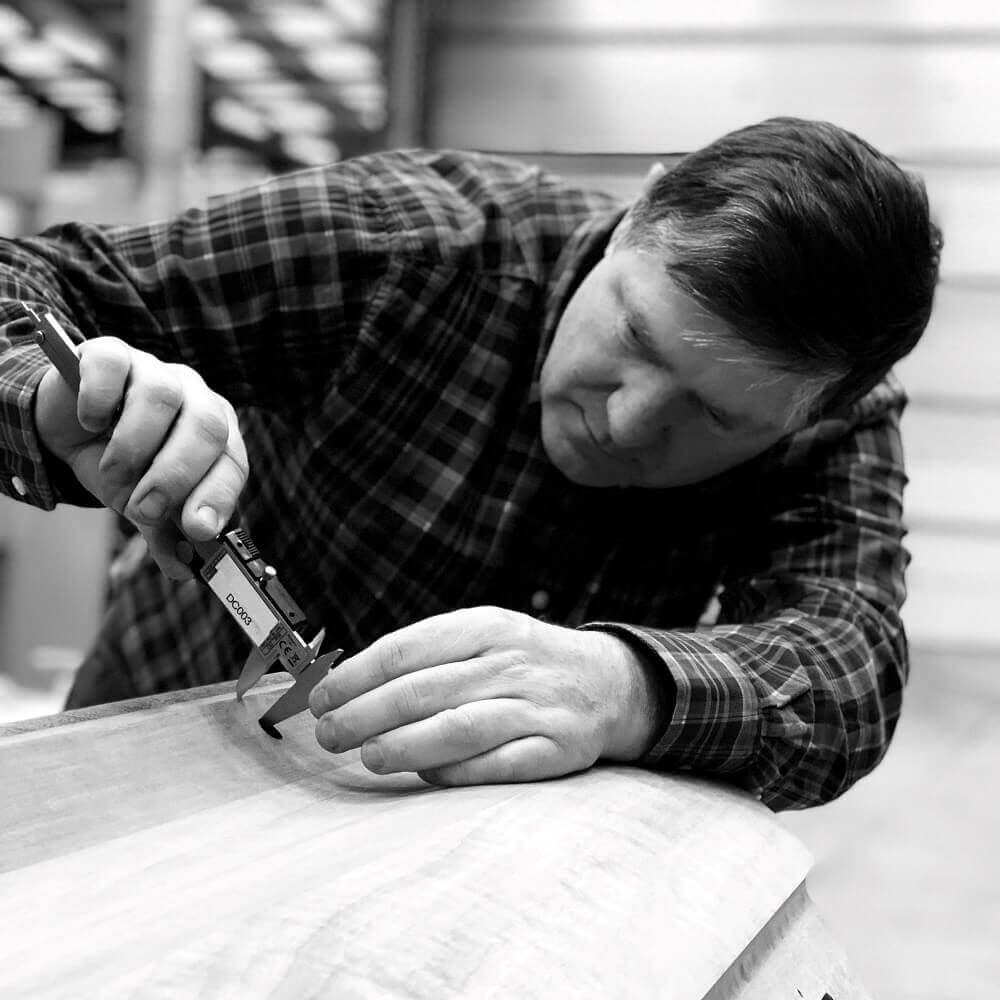 Clive Durose Measuring Wood