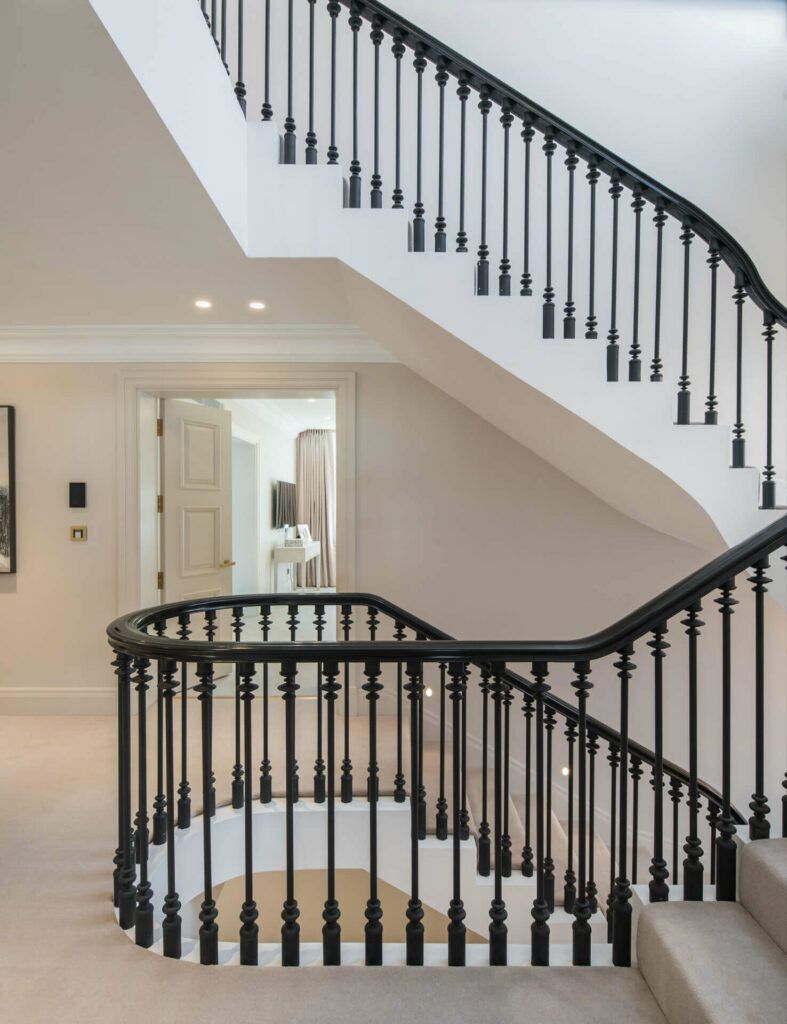 Craftman's Choice in Sapele Rail and Balustrade, at Elsworthy Road, Primrose Hill, Staircase & Handrail Project by PT Handrails from Clive Durose