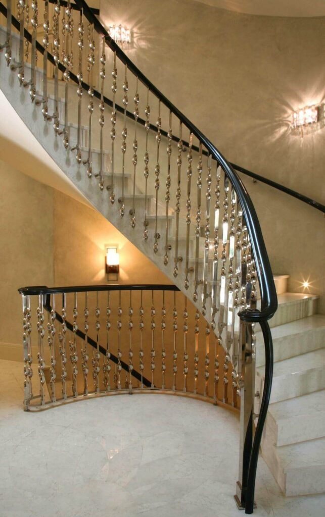 Ebonised natural wooden handrail at Highgate, Hampstead, Staircase & Handrail Project by PT Handrails from Clive Durose