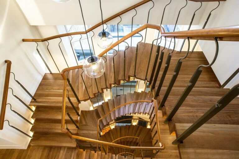 Complex Staircase Handrails